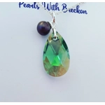 Erinite Shimmer - Peardrop Pendant 22mm
