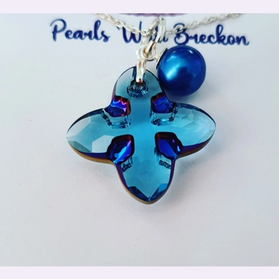 Aqua Met - Tribe Pendant 24mm