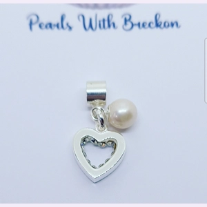 Geode Heart Charm