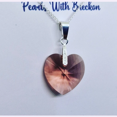 True - Traditional Crystal Heart Pendant