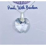 Clear - Traditional Crystal Heart Pendant