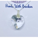 Clear - Traditional Crystal Heart Pendant