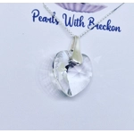 Clear - Traditional Crystal Heart Pendant