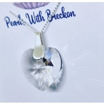 Clear - Traditional Crystal Heart Pendant