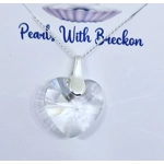 Clear - Traditional Crystal Heart Pendant