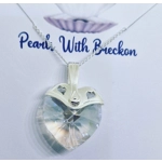 Clear Warrior - Traditional Crystal Heart Pendant