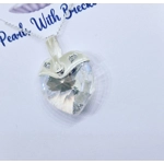 Clear Warrior - Traditional Crystal Heart Pendant