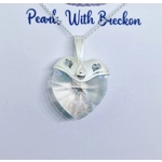 Clear Warrior - Traditional Crystal Heart Pendant