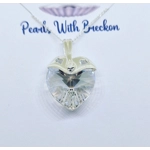 Clear Warrior - Traditional Crystal Heart Pendant