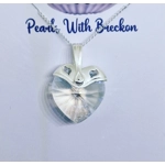 Clear Warrior - Traditional Crystal Heart Pendant