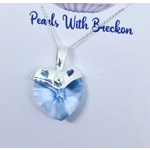 Blue Warrior - Traditional Crystal Heart Pendant