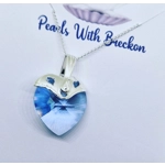 Blue Warrior - Traditional Crystal Heart Pendant