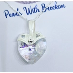 Holographic Warrior - Traditional Crystal Heart Pendant