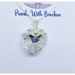 Holographic Warrior - Traditional Crystal Heart Pendant