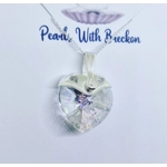 Holographic Warrior - Traditional Crystal Heart Pendant