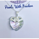 Holographic Warrior - Traditional Crystal Heart Pendant