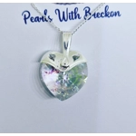 Holographic Warrior - Traditional Crystal Heart Pendant