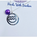 Aquarius Zodiac Pendant
