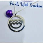 Aquarius Zodiac Pendant