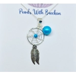 Blue Dreamcatcher Pendant
