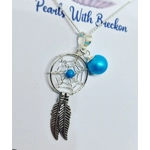 Blue Dreamcatcher Pendant