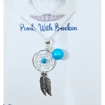 Blue Dreamcatcher Pendant