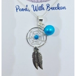 Blue Dreamcatcher Pendant
