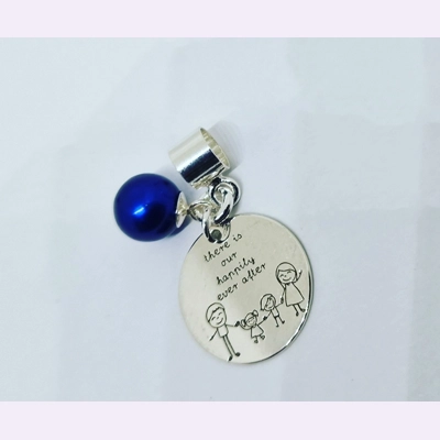 Round Family Charm