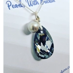 Light Chrome - Peardrop Pendant 22mm