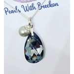 Light Chrome - Peardrop Pendant 22mm