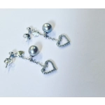 Dangle Heart Earrings