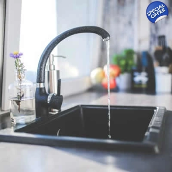 Marble Sink and Single Hole Faucet