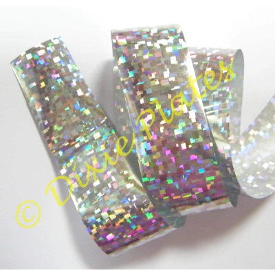 Mosaic Silver Nail Art ..