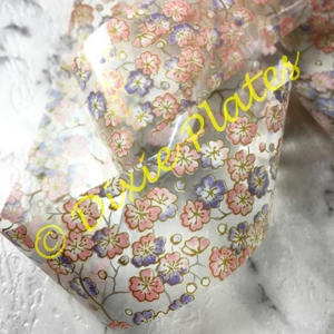 Oriental Floral Nail Art Foil - 1 Meter