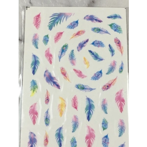 Pastel Feathers Water Decals