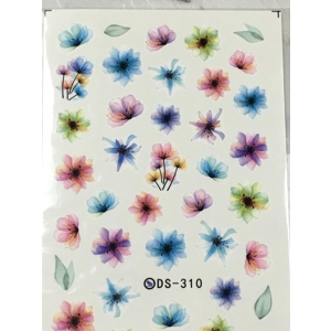 Pastel Flowers Water Decals