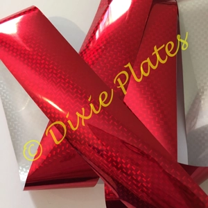 Red Weave Nail Art Foil - 1 Meter