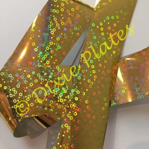 Golden Bubbles Nail Art Foil - 1 Meter