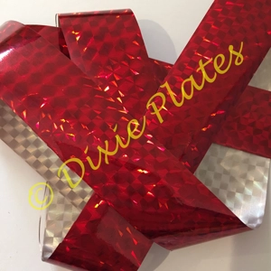 Disco Red Nail Art Foil - 1 Meter