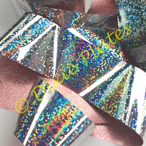 Silver Dots Nail Art Foil - 1 Meter