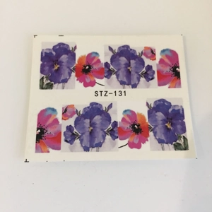 Watercolour Pansy Water Decals