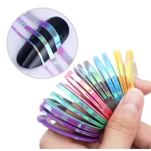 Mermaid Candy Striping Tape - 3 Pack - Pink