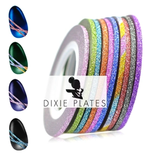 Glitter Striping Tape - 12 Colours Available