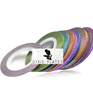 Glitter Striping Tape - 12 Colours Available