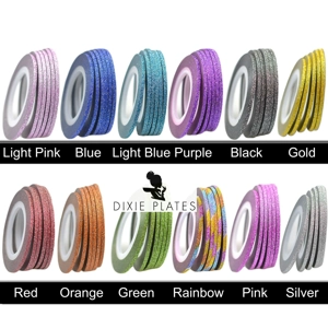 Glitter Striping Tape - 12 Colours Available