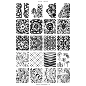 Dixie Plates Mega Mani Mix 01 Plate