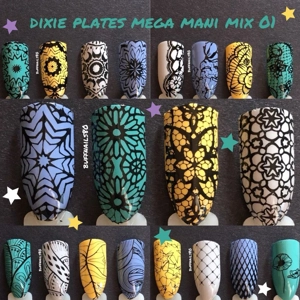 Dixie Plates Mega Mani Mix 01 Plate