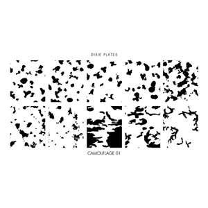 Dixie Plates Camouflage 01 Mini Plate