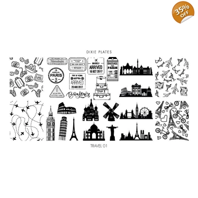 Dixie Plates Travel 01 Mini Plate