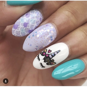 Dixie Plates Mermaids & Unicorns Plate